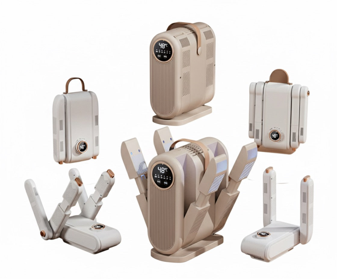 Foldable Shoe Dryer with Timer